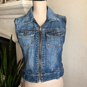 Cabi Jeans Sleeveless Denim Vest, Size M